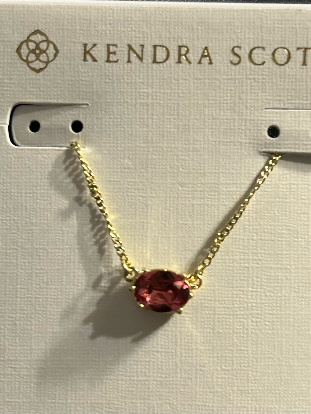Kendra Scott Cailin 14K Gold February Pendant Necklace NWT
